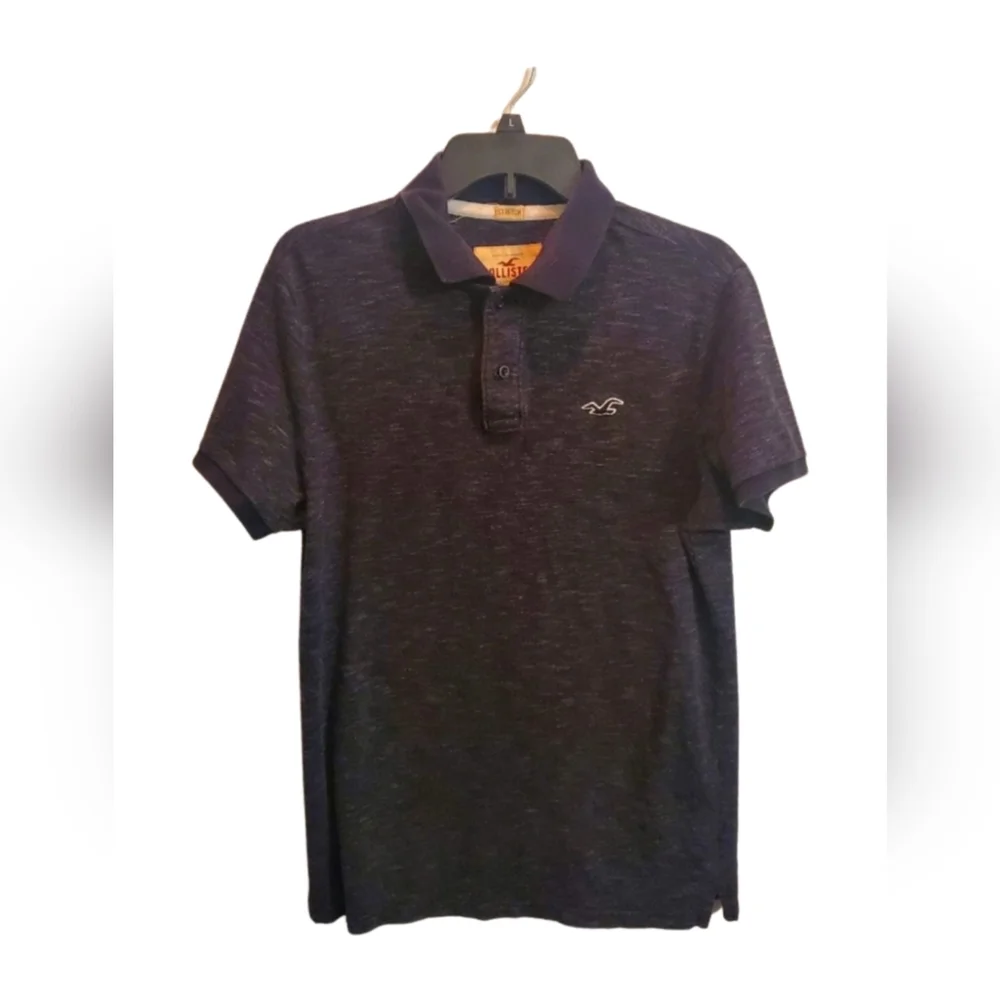 Hollister polo Black Mens Size M Beach Casual